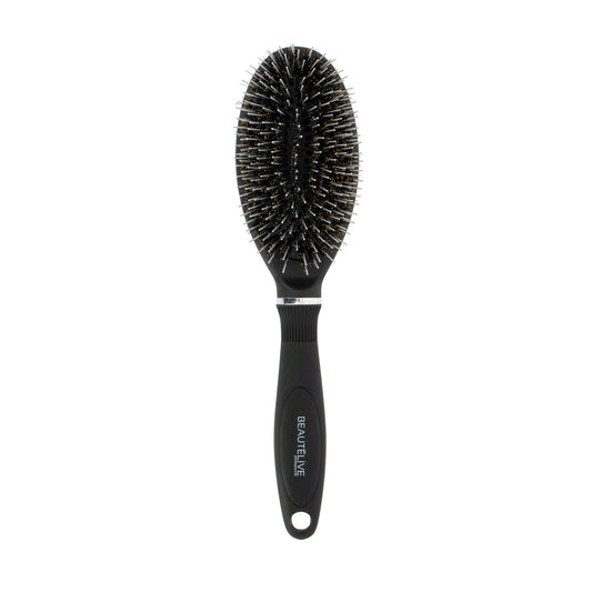 Brosse pneumatique ovale avec poils mixtes