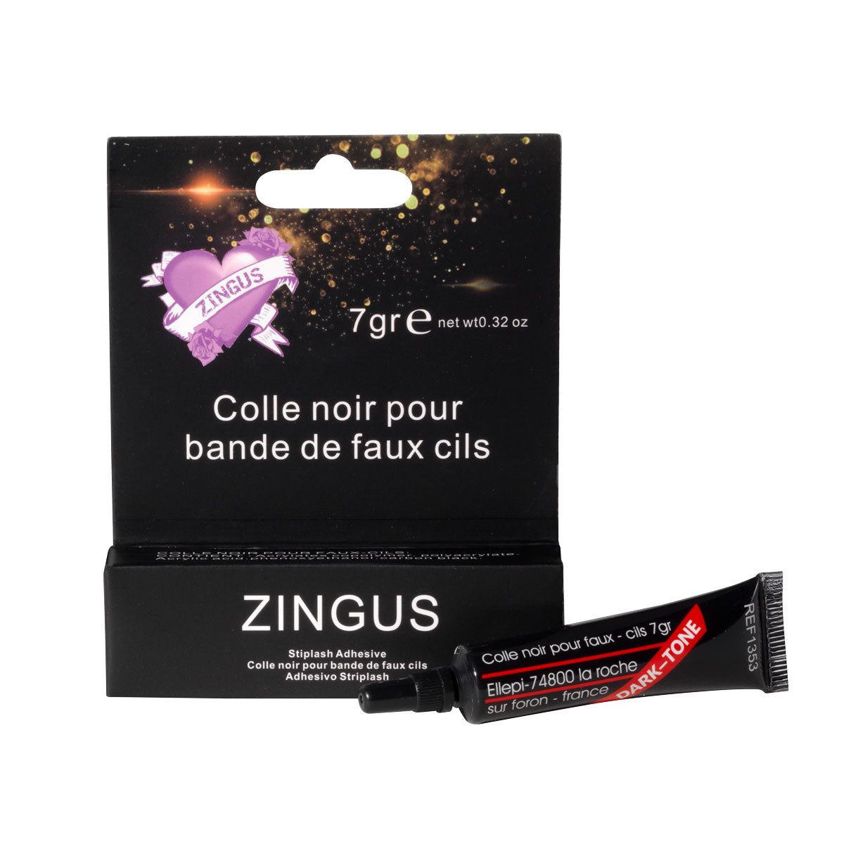 Colle noire pour bande de faux cils