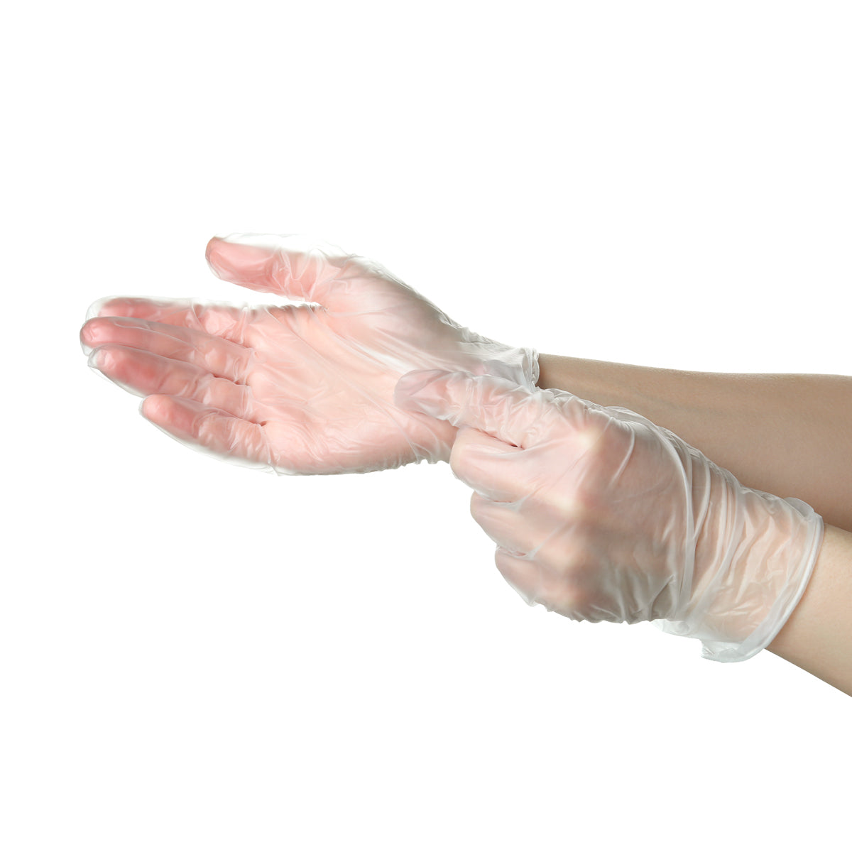 Gants Vinyle non poudrés Transparents X100