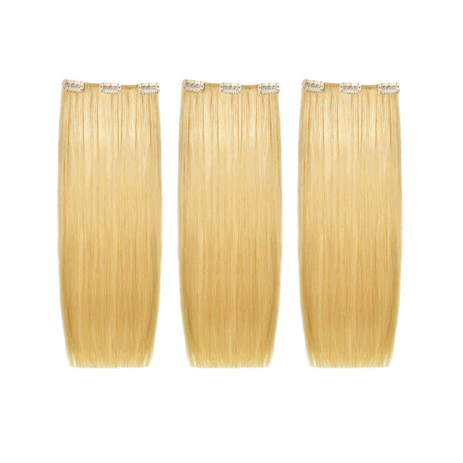 Extensions à clips cheveux naturels Easy 20, 3 bandes