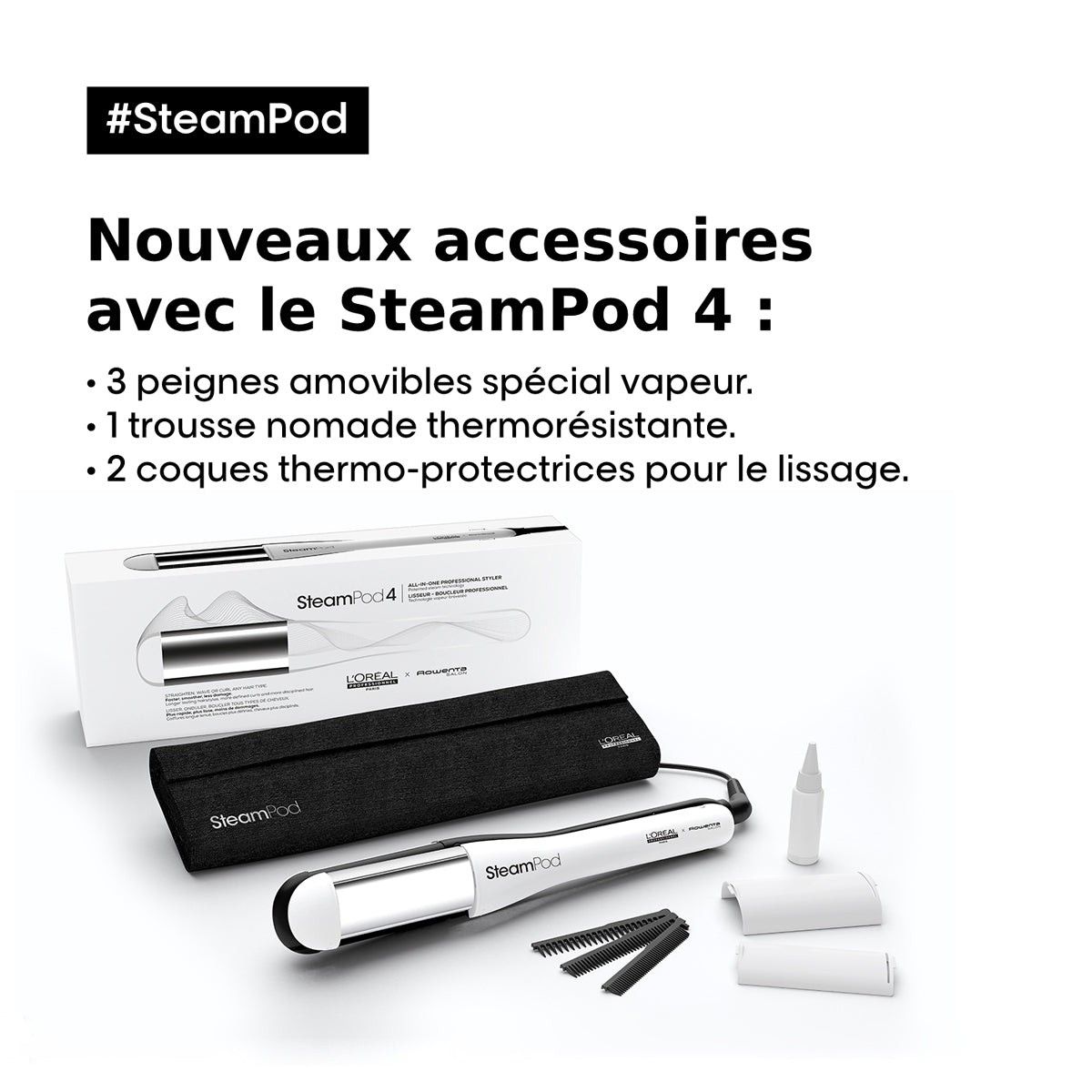 Lisseur-Boucleur Vapeur Steampod 4.0